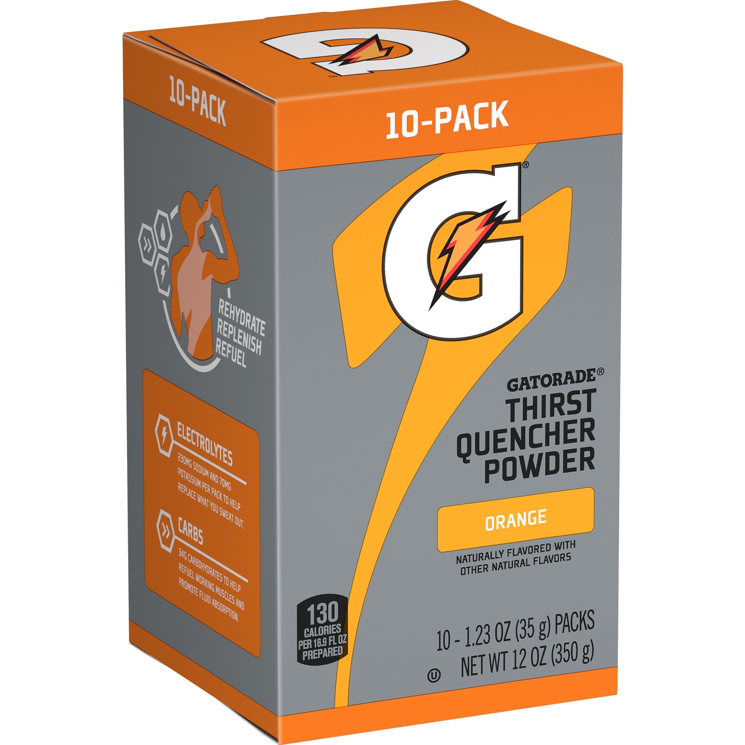 GATORADE, INSTANT POWDER, ORANGE, 2.12OZ 144/CS - Powder Mix